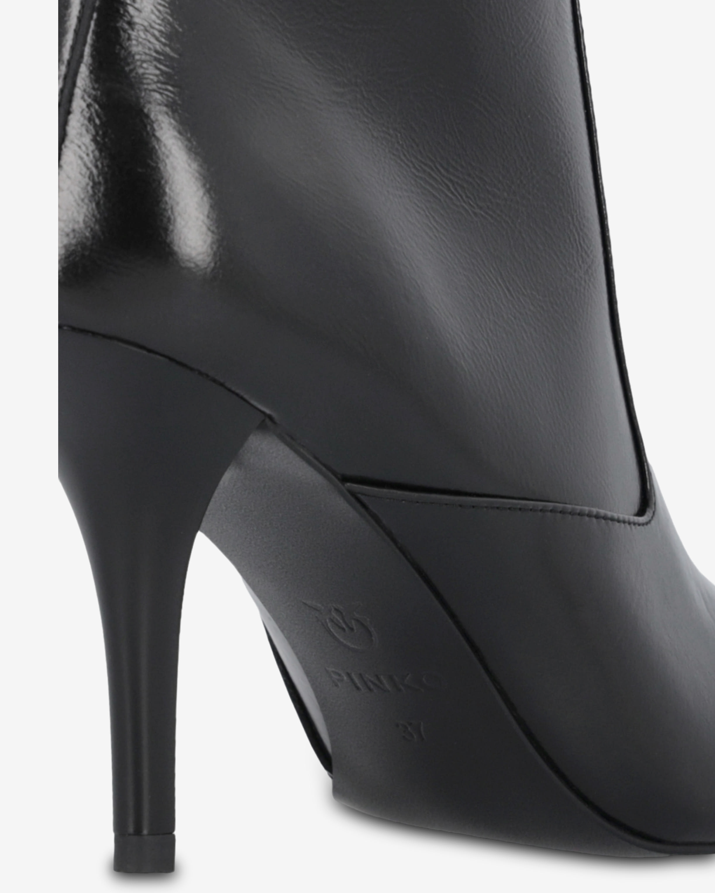 Nappa leather ankle boots with metal toe PINKO → Shop Online