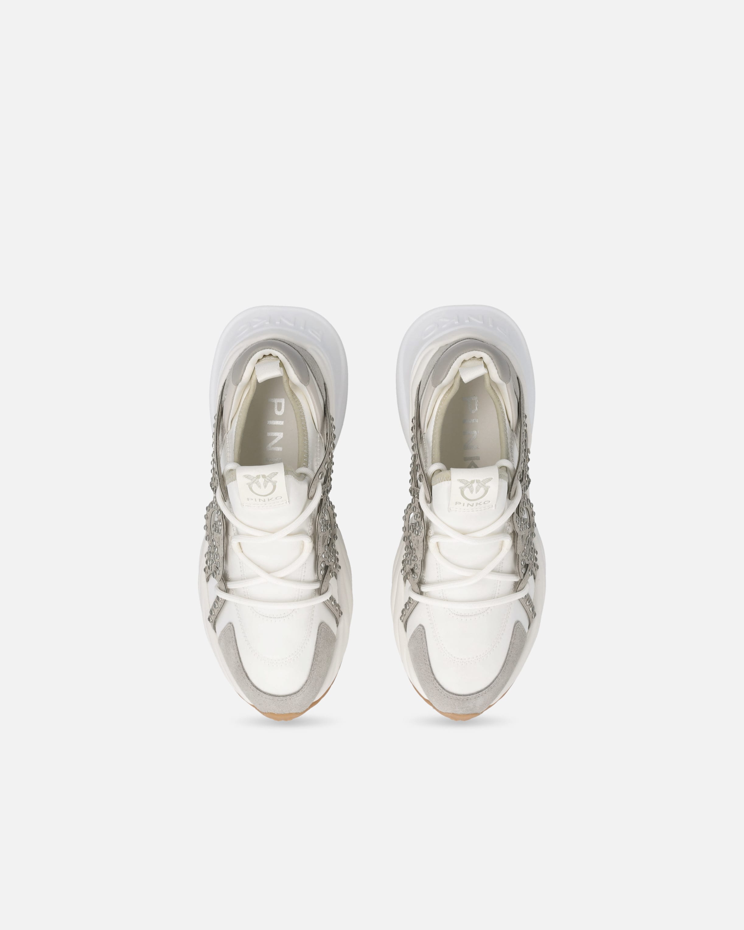 Ariel lace-up sneakers with rhinestones PINKO → Shop Online