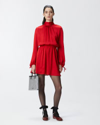 Pinko abito rosso best sale