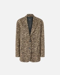 アウターその他 PINKO Woman Blazer Gnawed Blue 104883A213 E28 Single-breasted cady blazer with jewel button PINKO → Shop