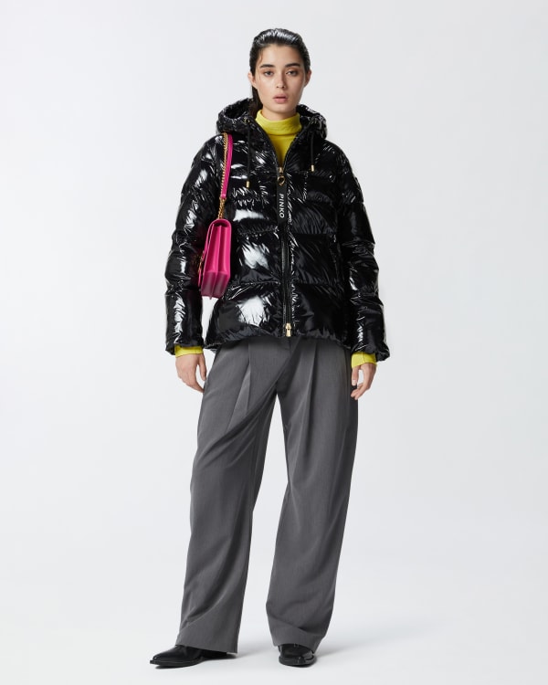 Crystal nylon pea jacket PINKO → Shop Online Crystal nylon pea jacket PINKO → Shop Online