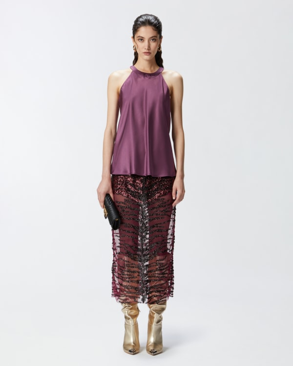 Pinko gonna paillettes top