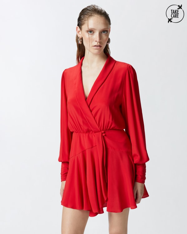 Pinko red dress on sale
