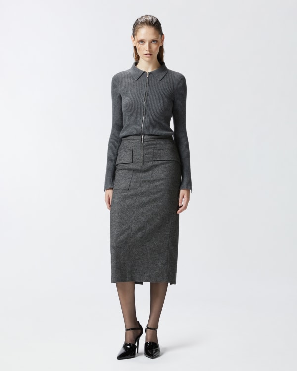 Sweater and skirt two piece effect dress PINKO Shop Online