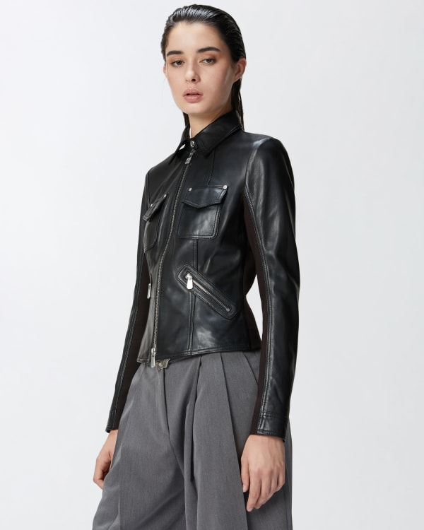 Short biker jacket 2025