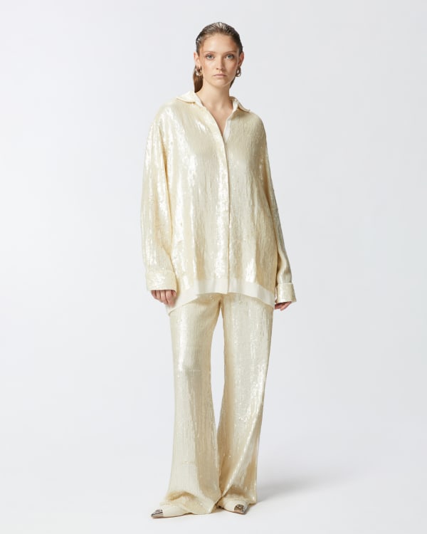 MASU 25ss SPARKLING FLARE TROUSERS サイズ44