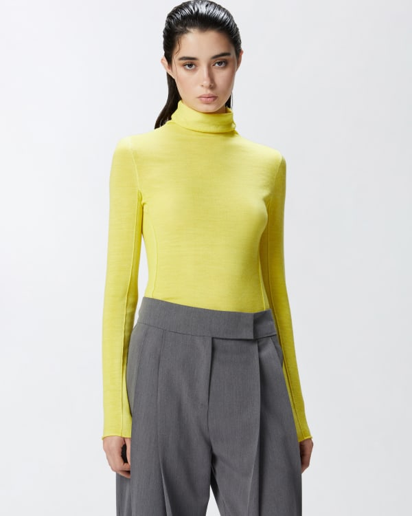 Silk turtleneck sweater online