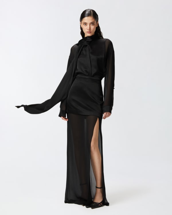 PINKO SS ドレス-ロング ブラック系 Made In Italy PINKO SS ドレス-ロング ブラック系 Made In Italy Pinko | Long