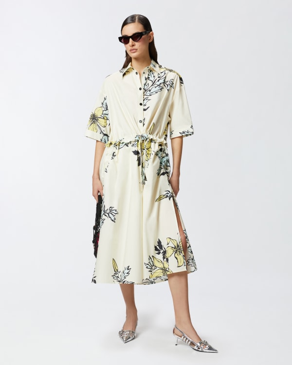 Floral-print shirt dress PINKO → Shop Online