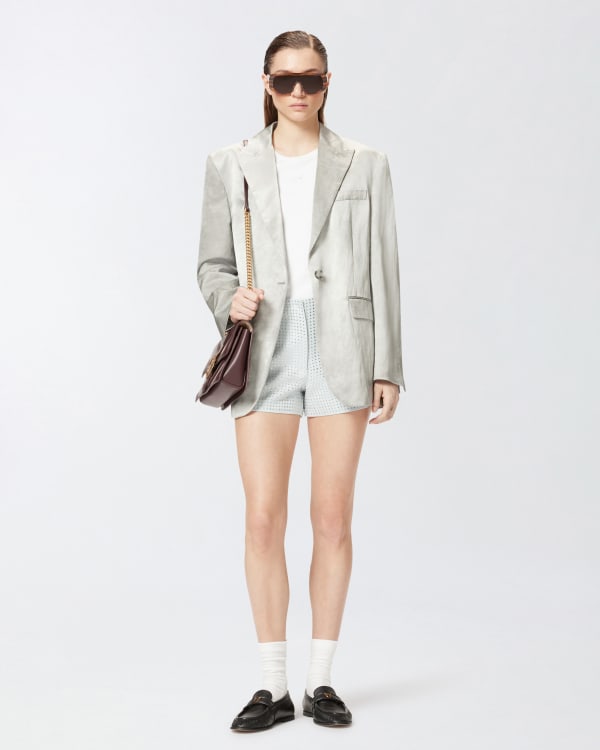 ショートパンツ PINKO Women Shorts  Burmudas 104856 A2G9Z05 White Elegant rhinestoned shorts PINKO → Shop Online