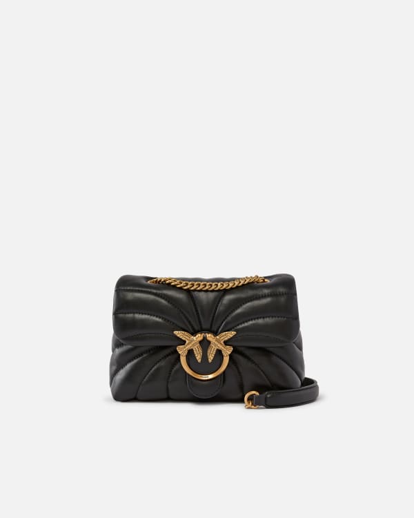 バッグ・カバンその他 Re-Nylon and nappa leather mini shoulder bag with bow Black Matelassé Nappa Leather Shoulder Bag | Miu Miu