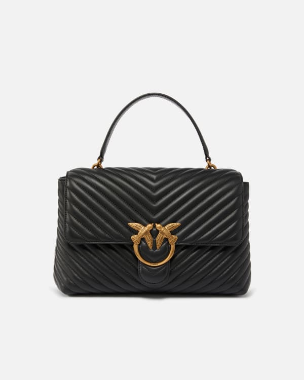 Big Lady Love Bag Puff Chevron PINKO