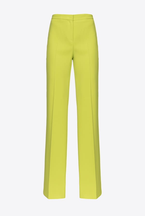 Flared stretch trousers