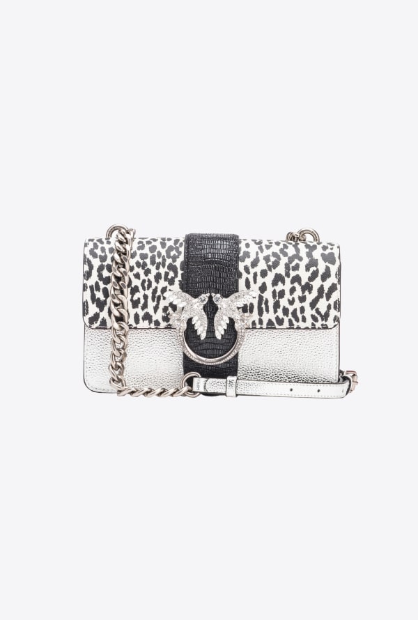 PINKO Galleria caviar leather Mini Love Bag One