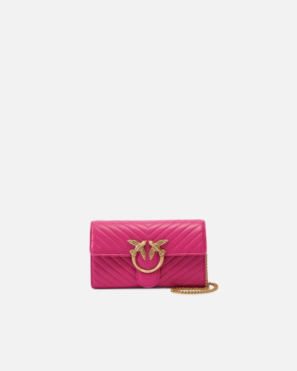 Cartera Love Bag One Wallet Chevron PINKO Compra en linea