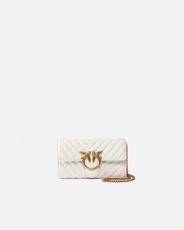 Cartera Love Bag One Wallet Chevron PINKO Compra en linea