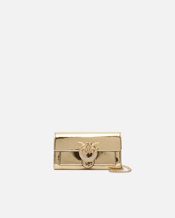 Portafoglio Love Bag specchiato con tracolla Pinko Acquista Online