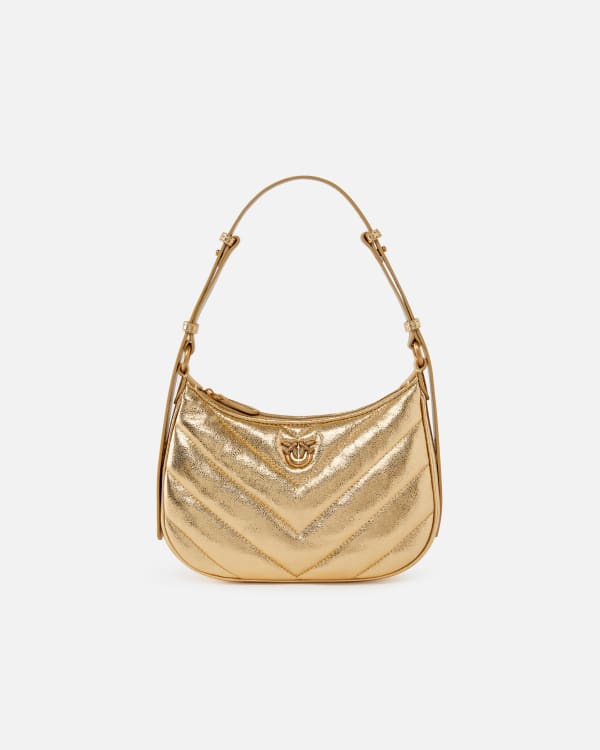 Laminated leather small shoulder bag 2025