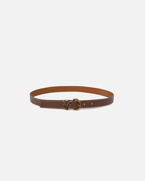 Tumbled italian leather belt cheap