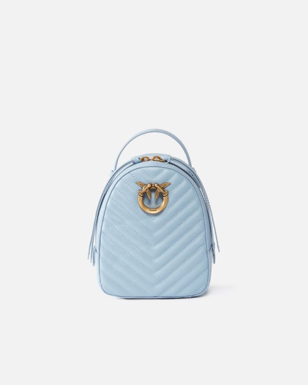 Love Bag mini matelasse leather backpack PINKO Shop Online