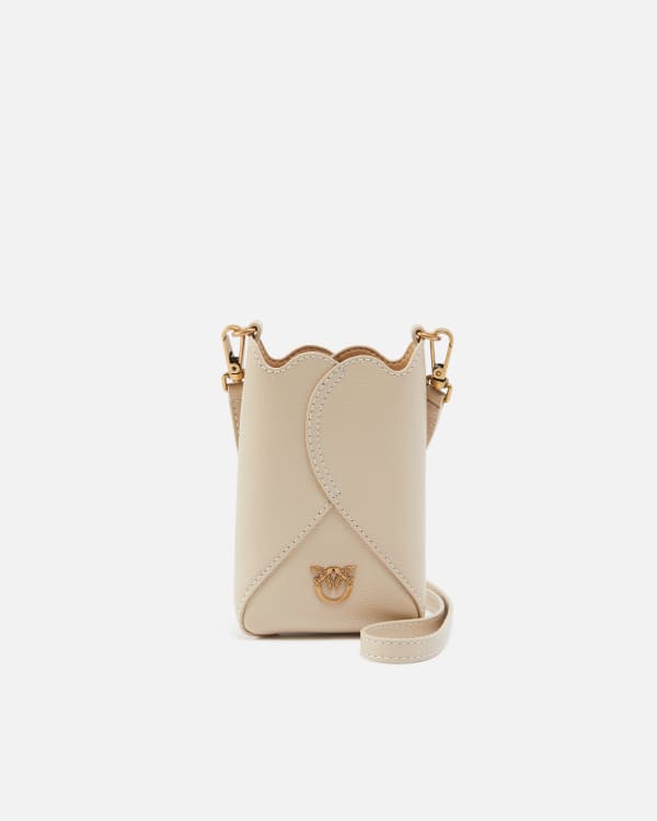 Leather shoulder smartphone case PINKO Shop Online