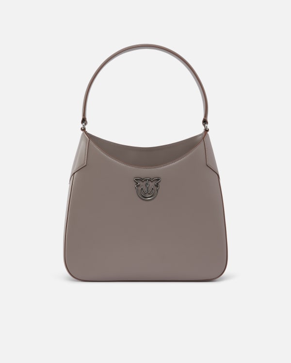 Smooth leather hobo shoulder bag PINKO Galleria. PINKO Shop Online
