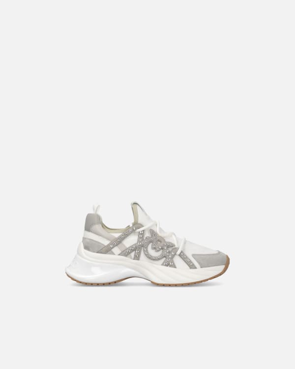 Ariel lace-up sneakers with rhinestones PINKO → Shop Online