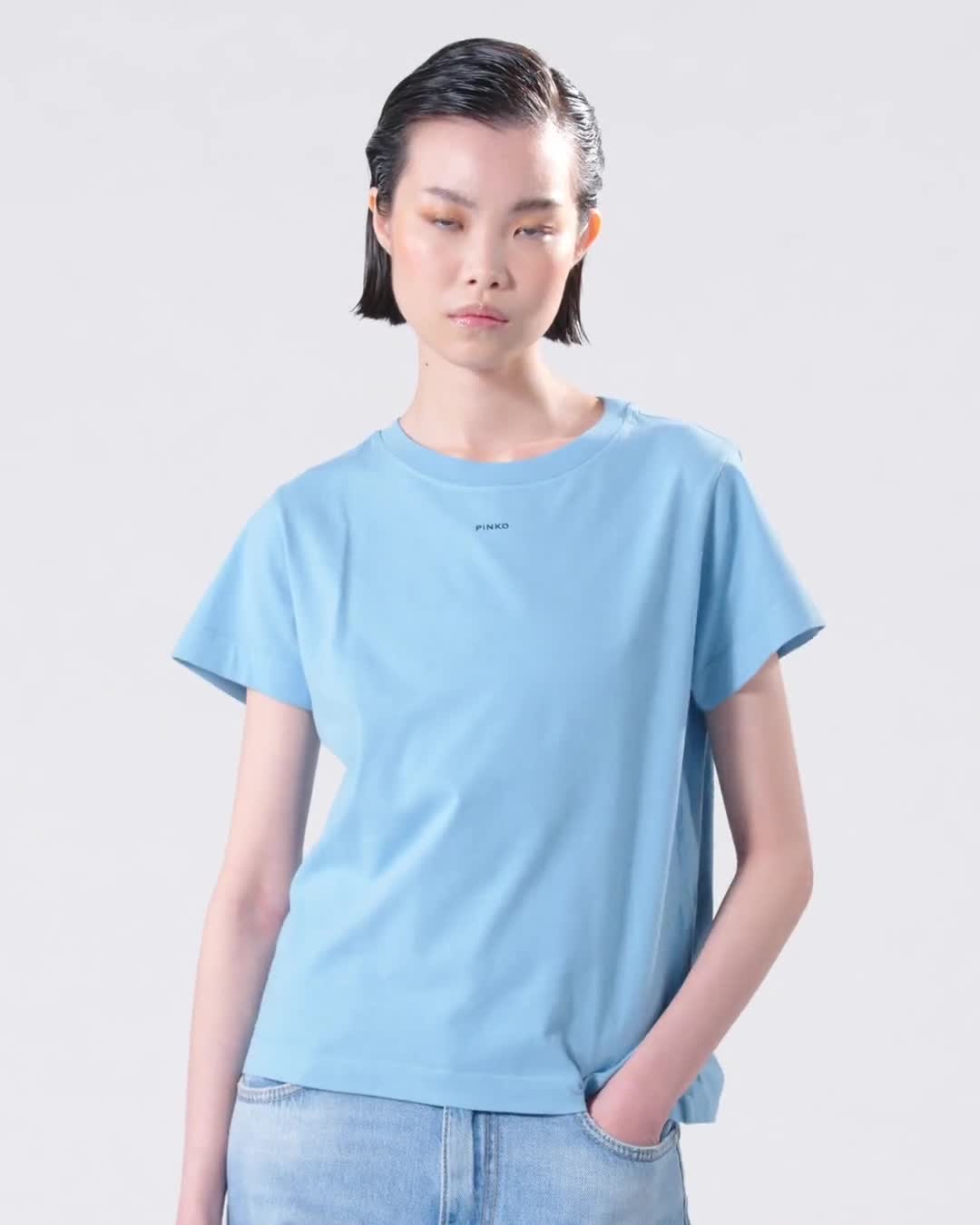 T-shirt mini z logo PINKO Pinko -> Kup Online