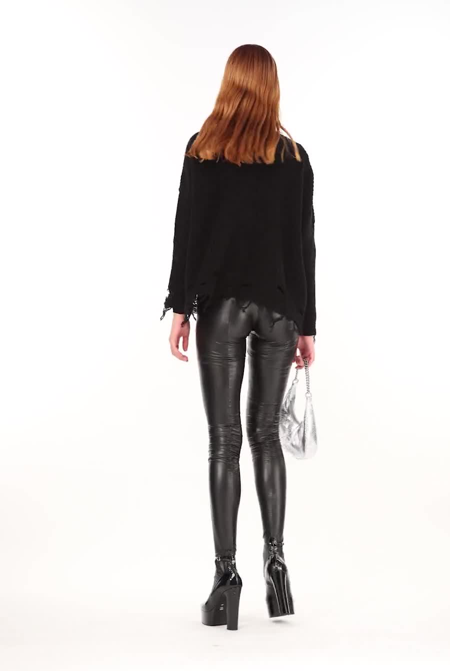 Leather-effect tights PINKO → Shop Online