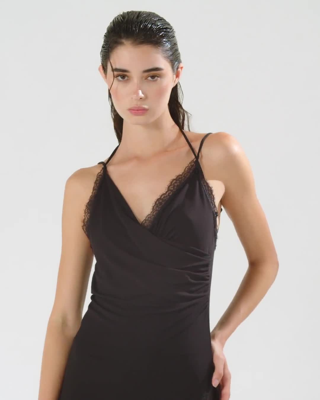 Lightweight mini dress with lace PINKO → Shop Online