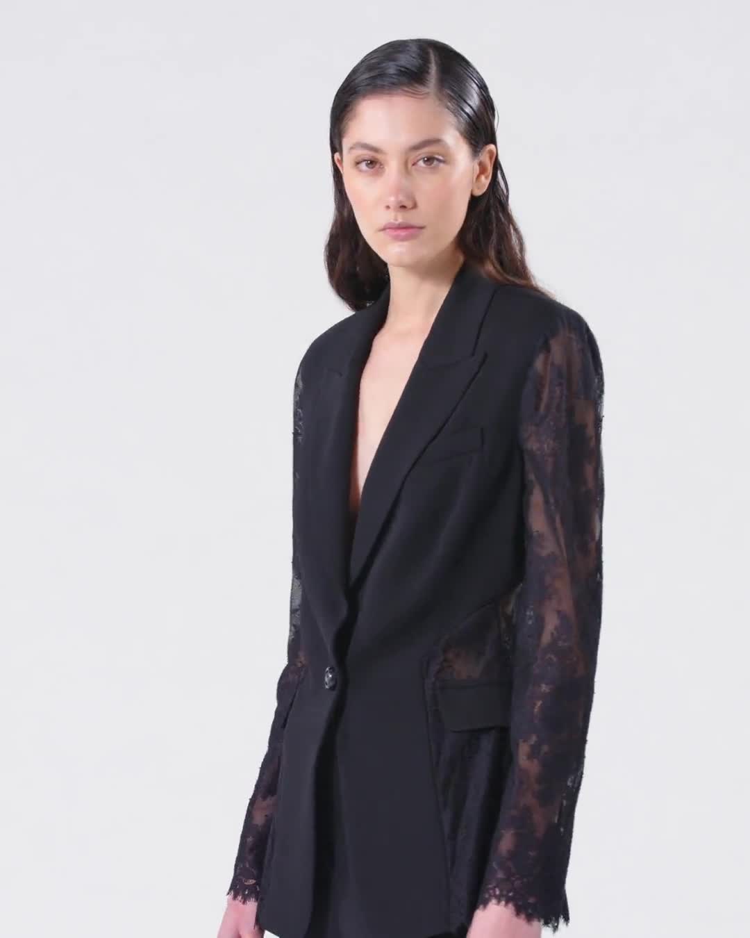 パンツ PINKO Woman Pants Black 104690A213 Z99 Elegant flared trousers in technical cady PINKO → Shop Online