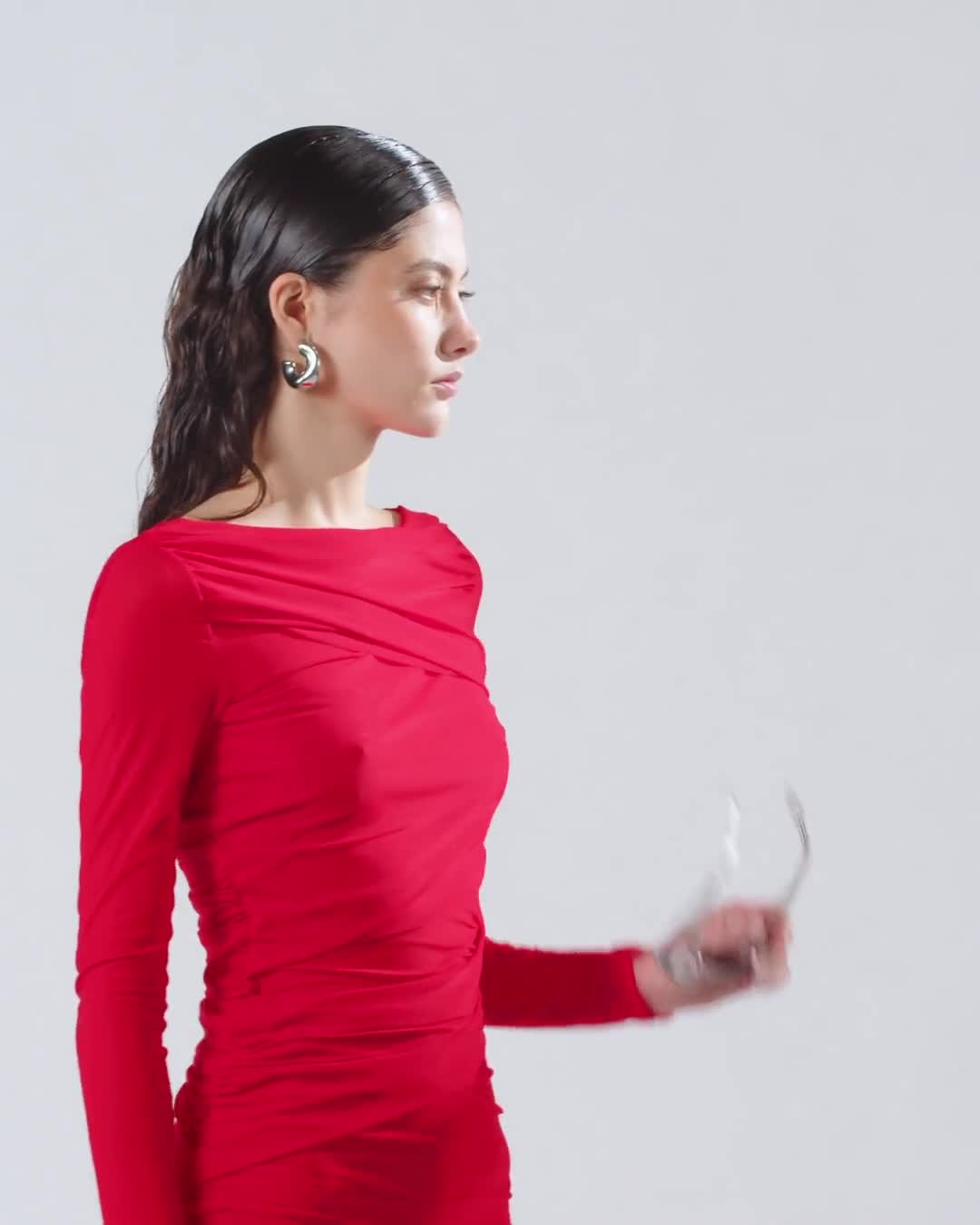 ワンピース PINKO Woman Dress Red 104838A2H1 R48 Slim-fitting calf-length jersey dress PINKO → Shop Online
