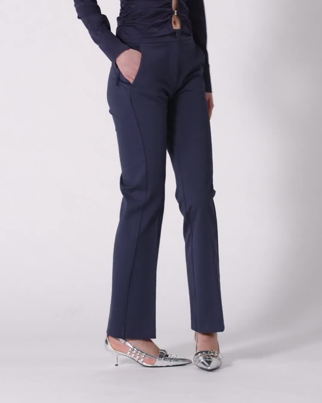Elegant high-waisted flared trousers PINKO → Shop Online