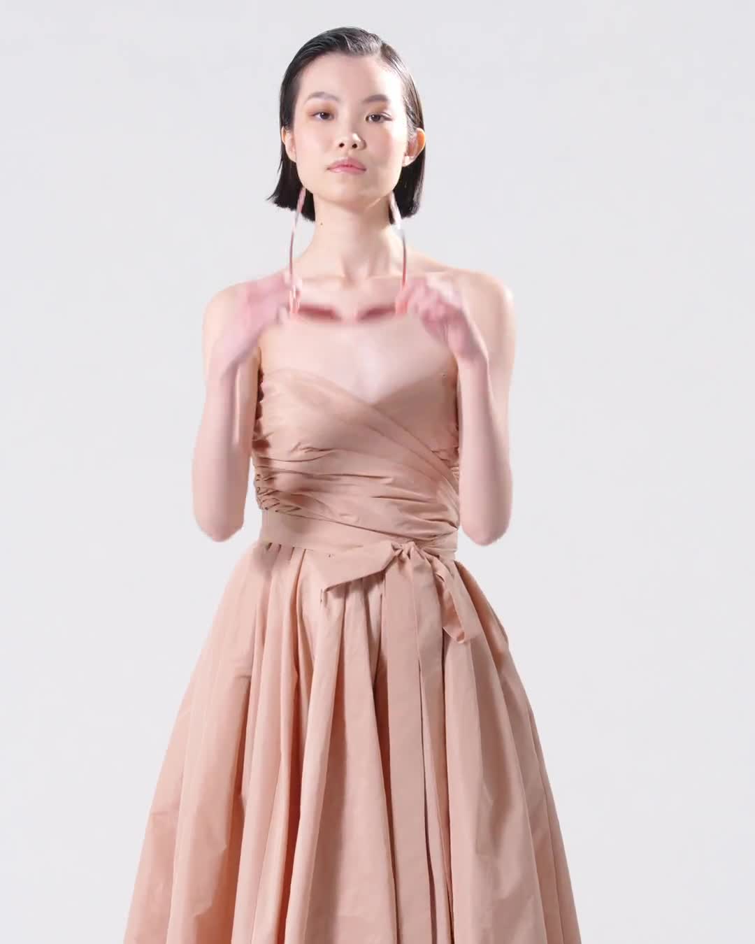パーティードレス PINKO 104937Y3LEN34 Dresses Special-occasion taffeta dress with sweetheart neckline