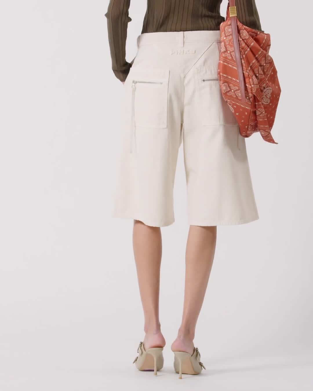 ショートパンツ PINKO Woman Short White 105245A2M8 C00 105245A2M8-C00-AA02