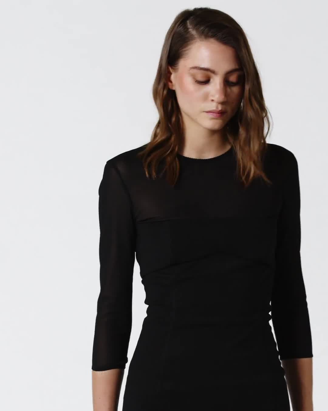 Knee-length dress with sheer detailing PINKO → Shop Online
