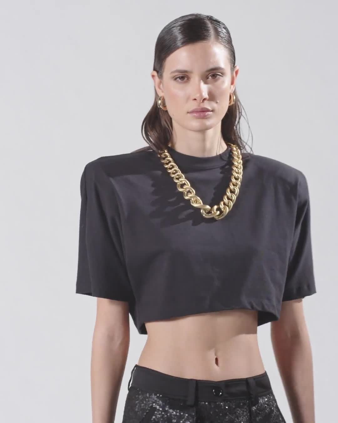 P-Pants trousers with small sequins PINKO → Shop Online