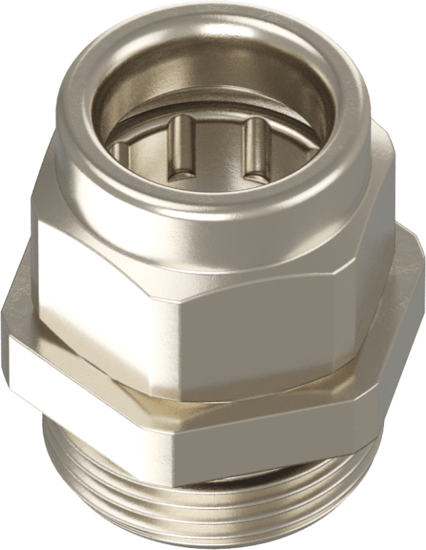 FF brass cable gland nickel plated for railway applications IP68 Teaflex
