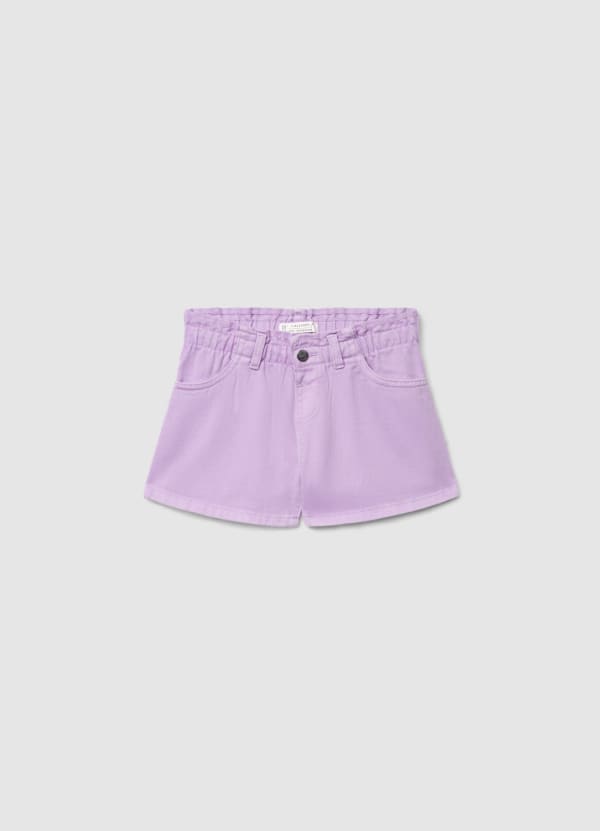 Shorts a vita alta con elastico