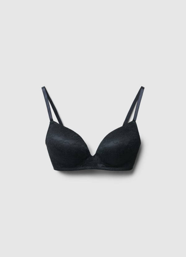 Reggiseno triangolo imbottito pizzo