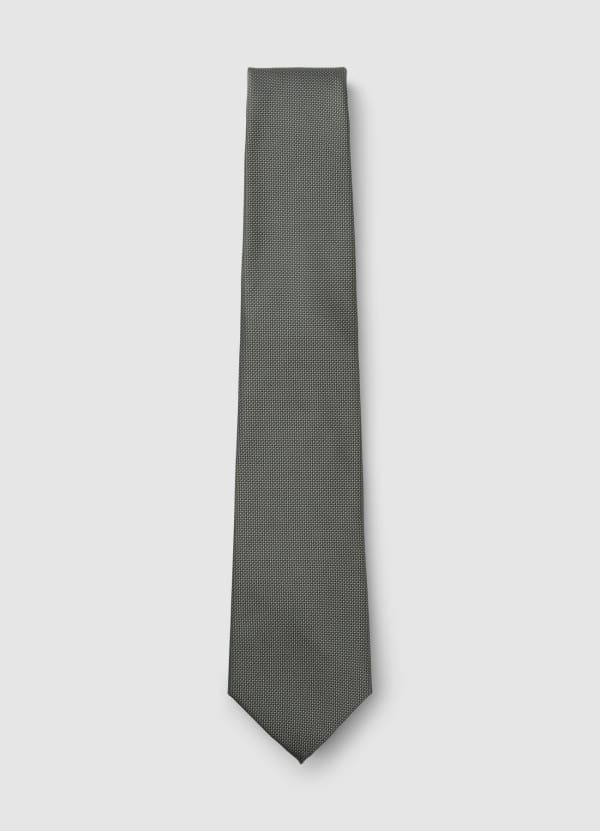 Cravatta slim a microfantasia