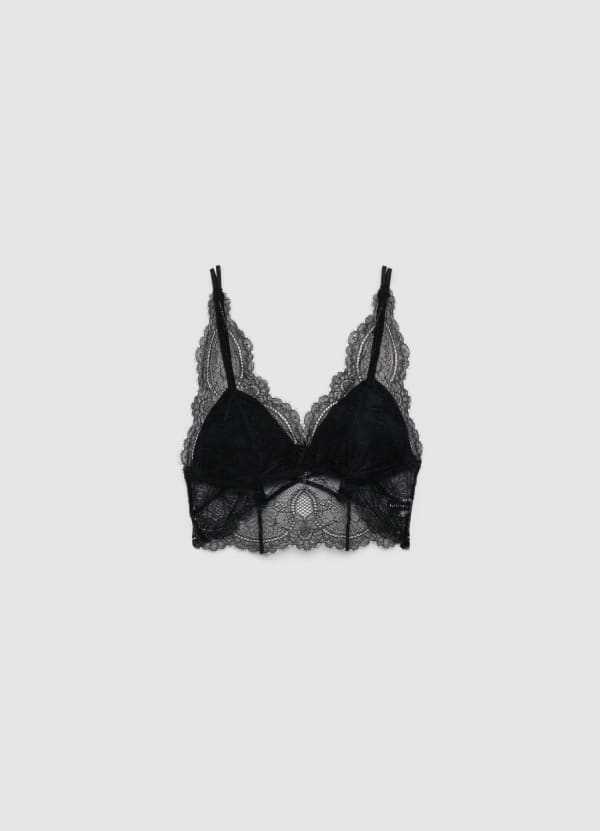 Bralette alta con accessorio