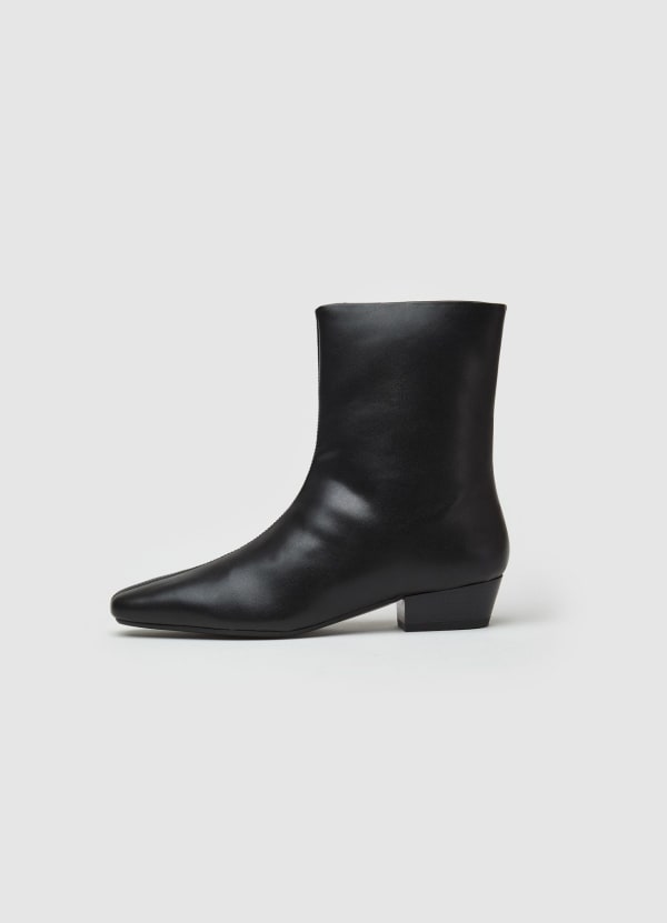 Stivaletti bassi con zip laterale