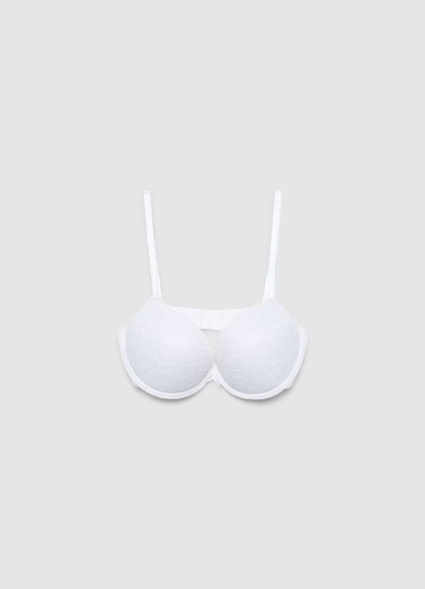 Reggiseno push-up con dettaglio in pizzo