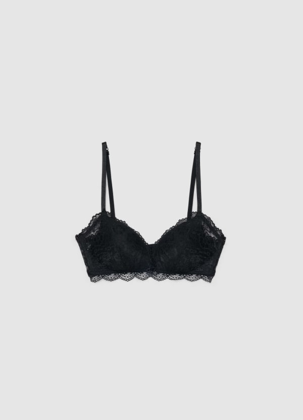 Reggiseno a triangolo in pizzo senza ferretto