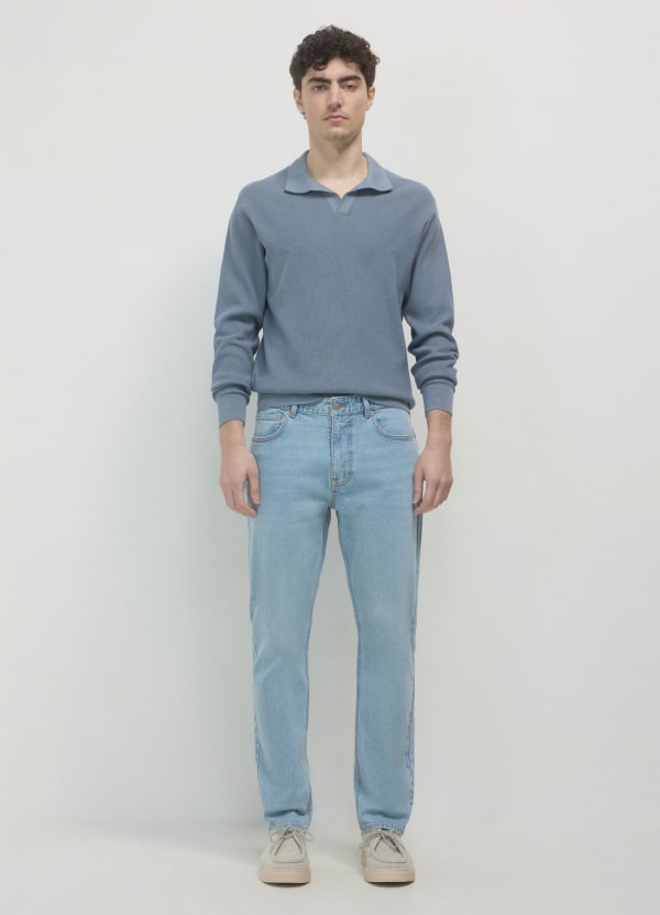 Jeans slim effetto slavato