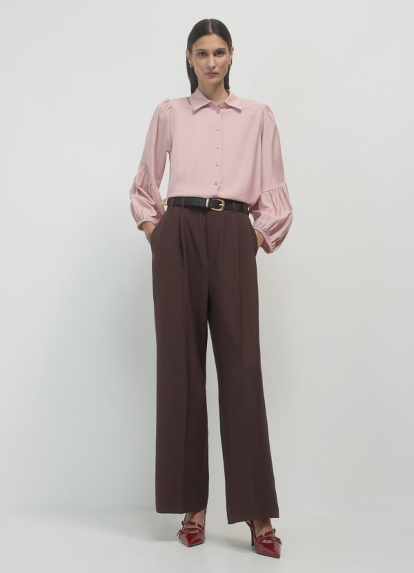 Camicia maniche a palloncino