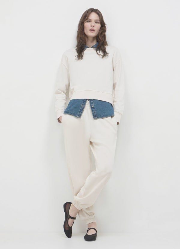 Felpa girocollo basic