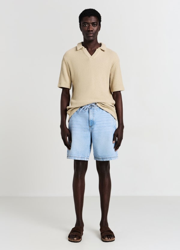 Pantaloncini chino di jeans