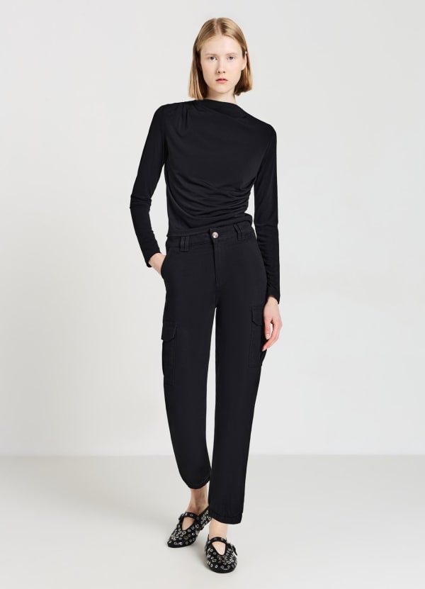 Pantaloni cargo in cotone